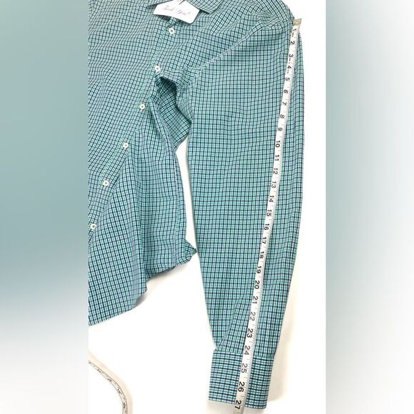 Bugatchi Cotton Gingham Plaid Flip Cuff Shirt - Picture 9 of 9